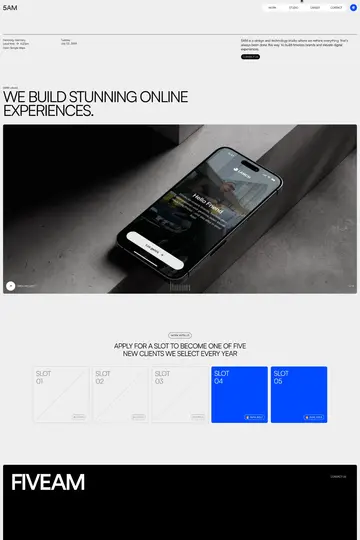 5:00 AM website homepage