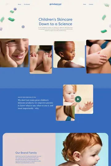 Goodsprout website homepage