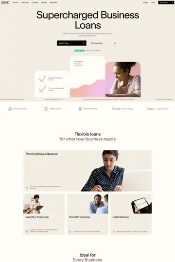 Silvr website homepage