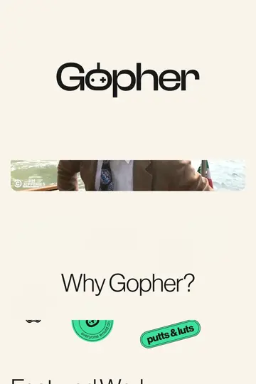 Gopher Productions website homepage