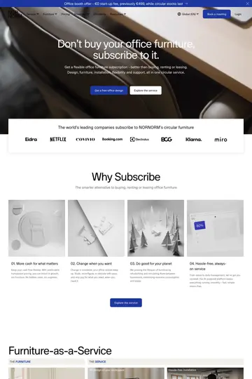 NORNORM website homepage