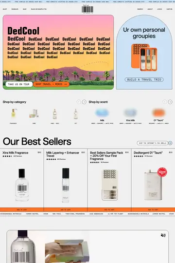 DedCool website homepage