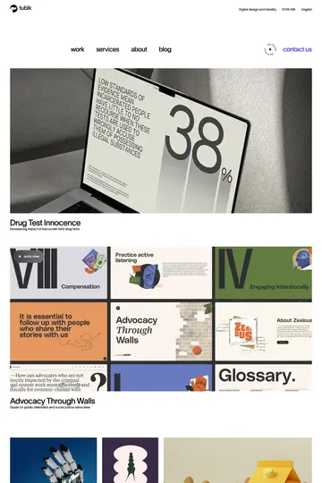 Tubik Studio website homepage