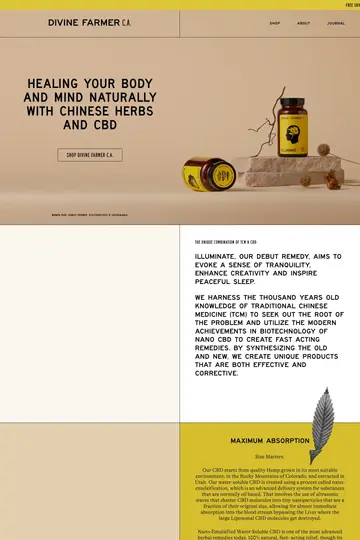 Divine Farmer C.A. website homepage