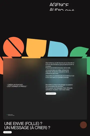 Qude website homepage