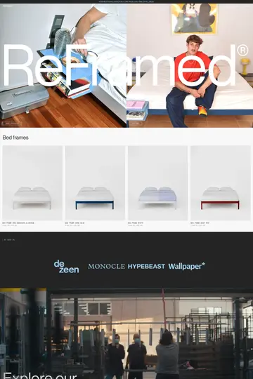 ReFramed website homepage