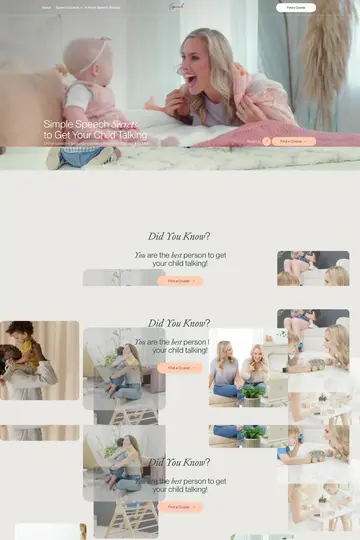 Speech Sisters website homepage