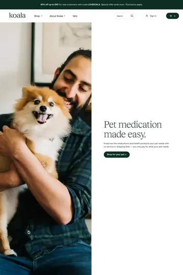 Koala Health website homepage
