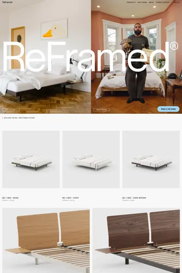 ReFramed website homepage