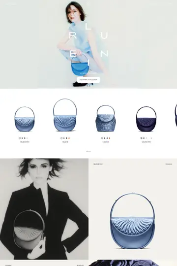 Lunier website homepage