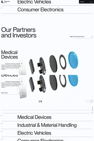 Resonant Link website homepage