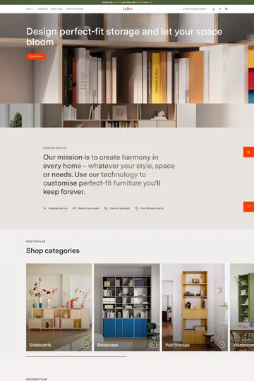 Tylko website homepage