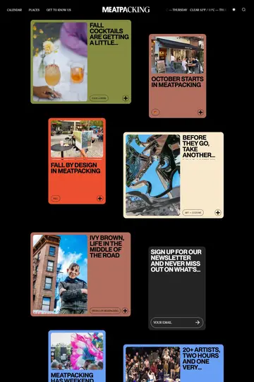 Meatpacking District website homepage