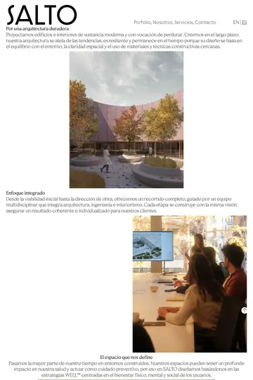 SALTO Proyectos website homepage