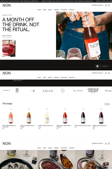 NON website homepage