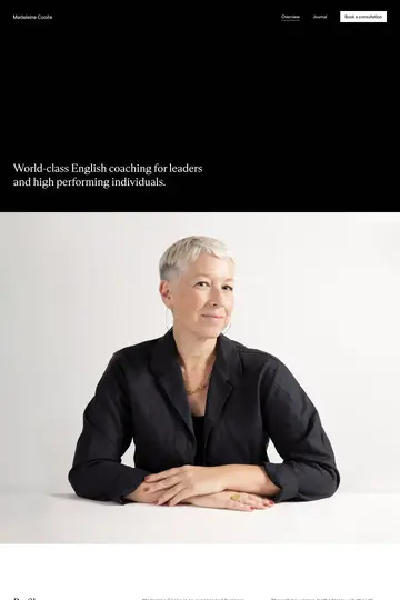 Madeleine Cooke website homepage