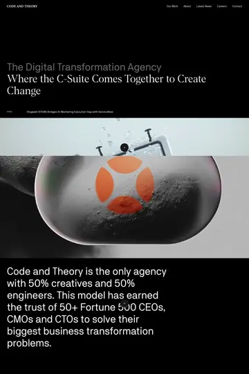 Code and Theory website homepage