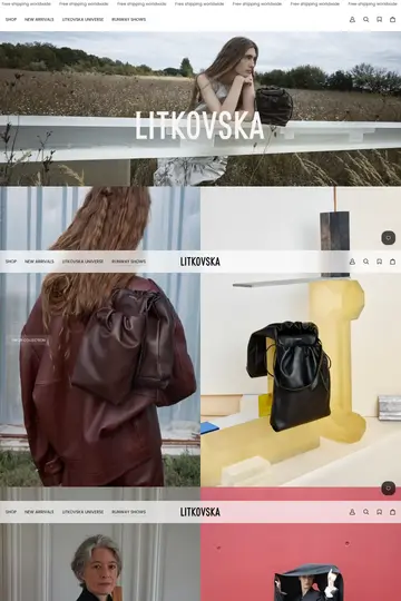 Litkovska website homepage