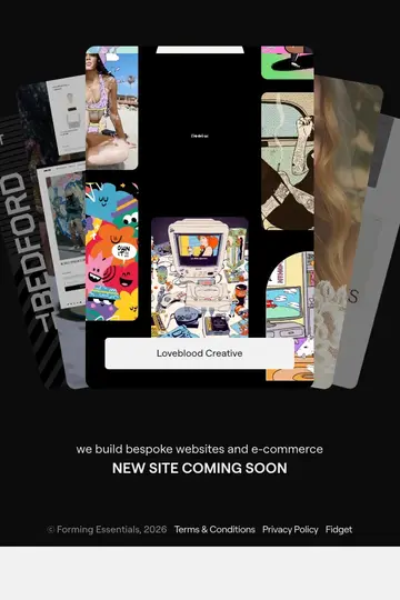 Forming Essentials website homepage