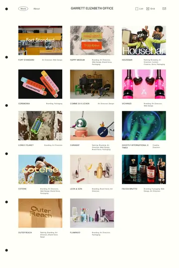 Garrett Leight website homepage