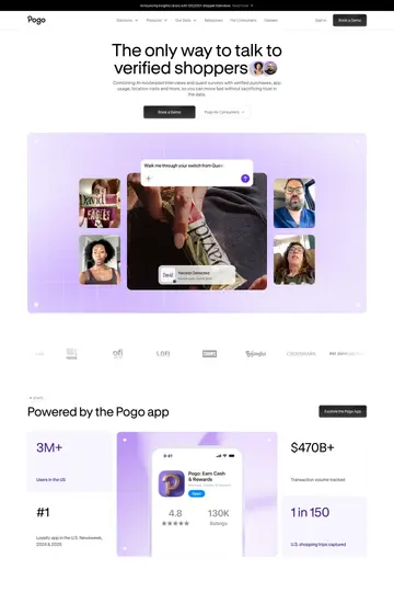Pogo website homepage