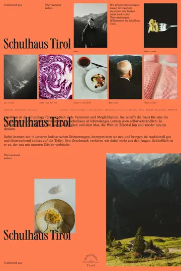 Schulhaus Tirol website homepage