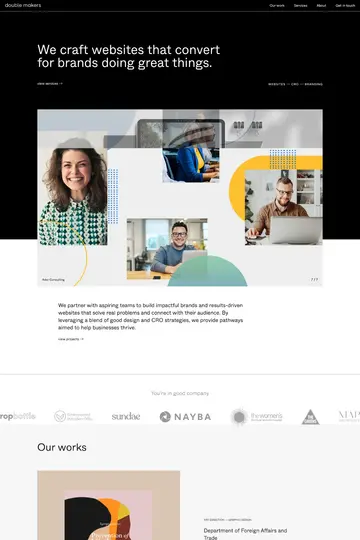 Double Makers website homepage
