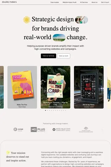 Double Makers website homepage