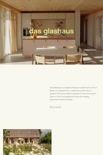 Das Glashaus website homepage