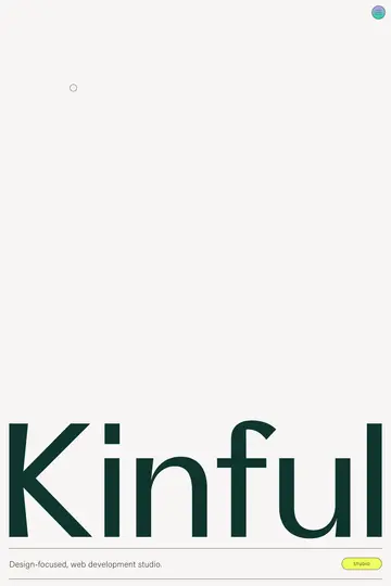Kinful website homepage