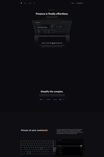 Fey website homepage