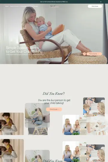 Speech Sisters website homepage