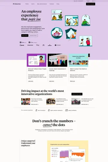 Culture Amp website homepage
