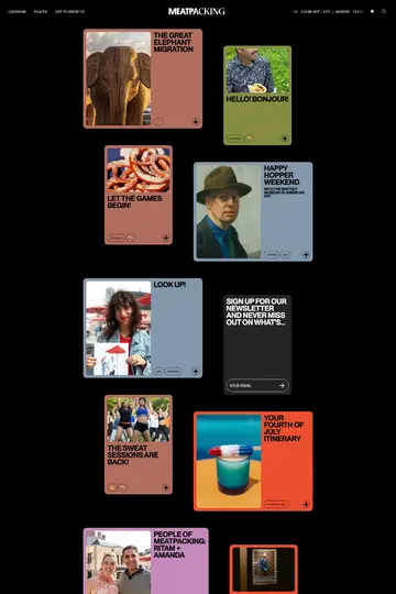 Meatpacking District website homepage