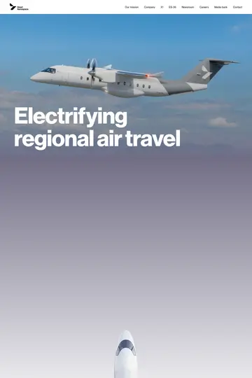 Heart Aerospace website homepage
