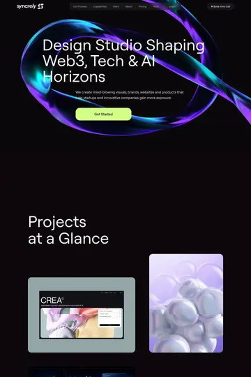 Syncrely website homepage