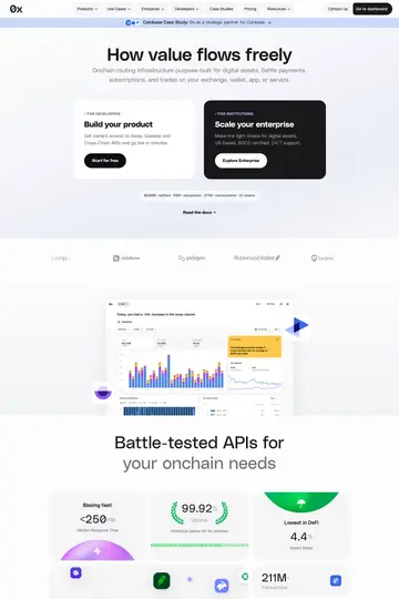 0x website homepage
