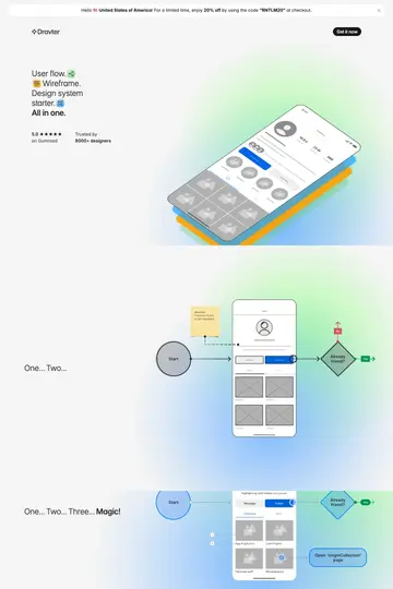 Dravter website homepage