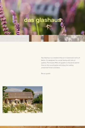 Das Glashaus website homepage