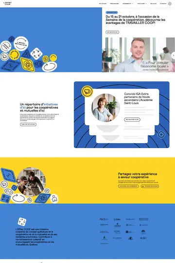 Effet COOP website homepage