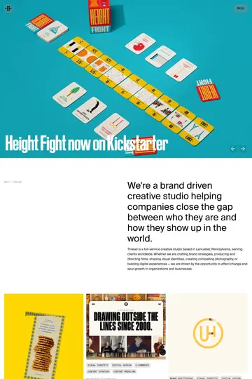 Thread website homepage