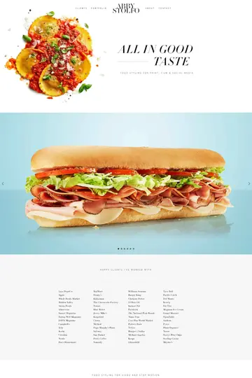 Abby Stolfo website homepage