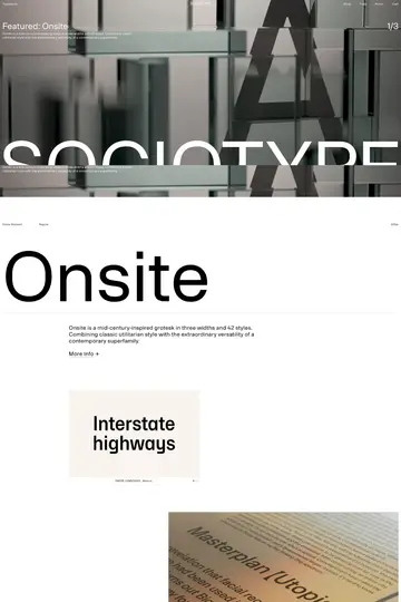 Socio Type website homepage