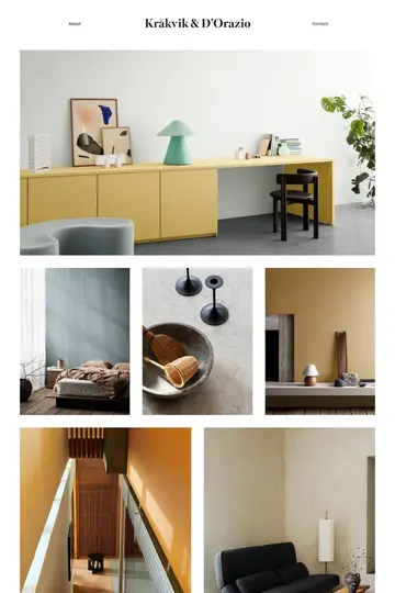 Kråkvik & D'Orazio website homepage