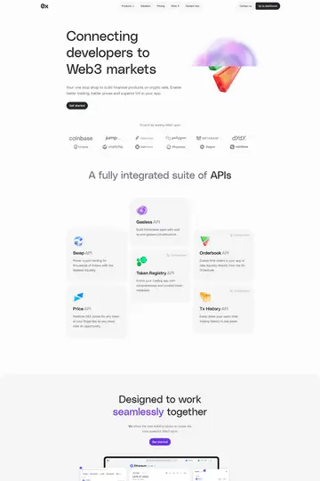 0x website homepage