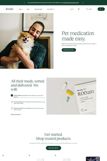 Koala Health website homepage