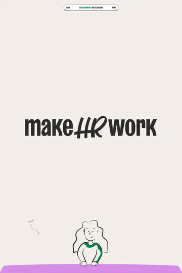 Make HR Work website homepage