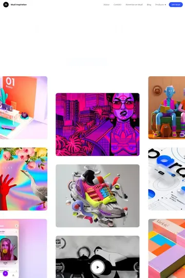 Muzli website homepage