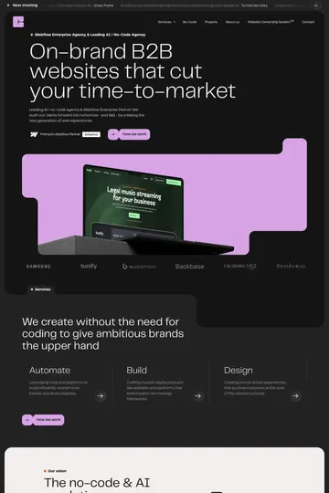 Cut the Code BV website homepage
