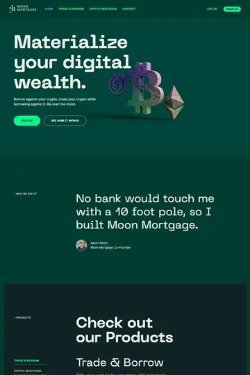 Moon Mortgage website homepage